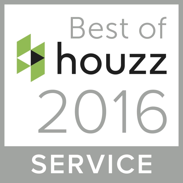 Best of Houzz 2016 service award badge showcasing excellence in customer service for Wall To Wall Construction.
